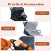 Portable Baby Stroller One-Hand Folding Pushchair W/Adjustable Backrest-Navy