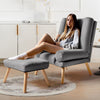 Recliner Armchair Lounger Napping Sleeper Sofa Chair with Footstool
