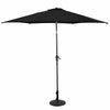 2.7 M Outdoor Patio Umbrella Garden Parasol with Crank Handle &Tilt Adjustment