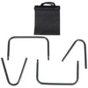 Firewood Storage Holder with Canvas Tote Carrier & Heavy-Duty Metal Frame