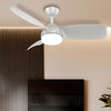 42 INCH LED Ceiling Fan Light Living Room Chandelier Lamp With Remote Control