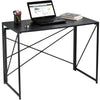 100 cm Folding Desk Foldable Computer Desk Table No Assembly Home Office Table
