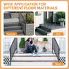 Iron Handrail Stair Railing Hand Rail Kit 3-4 Steps Outdoor Black w/ Bars Black