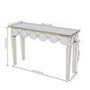 Long Silver Mirrored Console Table Hallway Side Desk Pendant Table Retro Elegant