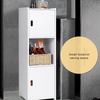 Waterproof Bathroom Storage Cabinet Free Standing Cabinet Organizer Unit White