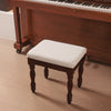 Vanity Chair Dressing Table Stool Makeup Seat Baroque Piano Chair, 46.5x39x29 CM