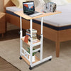 Mobile Over Bed Table Foldable Overbed Height Adjustable Laptop Tray Stand Desks
