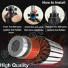Electric Rotary Hammer Drill 2500W Demolition SDS Plus Bit Sets Chisel Breaker