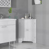 Corner Bathroom Cabinet Freestanding Bathroom Storage Unit W/ Adjustable Shelf