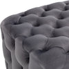 50/70/100cm Velvet Coffee Table Footstool Button Ottoman Pouffe Bench Seat
