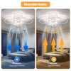 LED Ceiling Fan with Light Dimmable Ceiling Fan with Remote for Living Bedroom