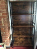 Vintage Industrial Bookcase Cabinet Display Storage Shelving Unit Rustic Metal