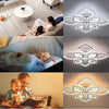 LED Crystal Ceiling Light Semi Flush Mount Ceiling Lamp With RGB Backlight Nsdpg