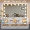 17 LED Hollywood Makeup Mirror Large Vanity Light Mirror with Dimmable LED Bulbs
