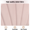 Upholstered Platform Bed 5 ft King Bed Frame with Headboard Velvet Fabric Pink