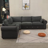 Luxury 2, 3 Seater Linen Fabric Couch Sofa Corner Chaise Settee Living Room Set