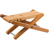 Bamboo Guitar Foot Stool Folding Musical Instrument Footrest 4 Adjustable Height
