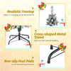 Snow Flocked Xmas Tree 180 CM Slim Shape Seasonal Decoration Tree