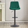1/2/3/4x Bar Stools Adjustable Breakfast Kitchen Stools Velvet Swivel Gas Lift