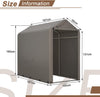 Small Bike Storage Tent Outdoor Waterproof UV Resistant Motorcycle Shed Grey