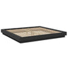 Bulliing Bed Frame with Black 180x200 King Engineered Wood,Platform Bed Y4B8