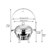 Stainless Steel Round Catering Buffet Chafing Dish Warmer Server Kitchen 6L Hot