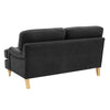 Dusk Hampshire Slate Matte Velvet & Oak 2 Seater Sofa RRP £1400