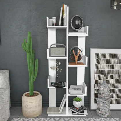 4-Tier Bookcase Freestanding Bookshelf Shelving Unit for Living Room, Office