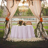 Large White Tablecloth Round Table Cover for Buffet Table Parties Holiday Dinner