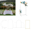 Wedding Square/Round/Arched Door Backdrop Stand Flowers Display Frame Metal Rack