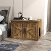 Cat Litter Box Enclosure Pet House End Table with Entrance Hole