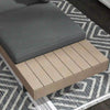 3 Piece L Shaped Garden Sofa Set with Table Cushions Outdoor Patio Furniture Set