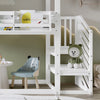 Bunk Bed House Cabin Bed 3FT Single Wooden Mid Sleeper Kids Unit With Stairs