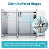 Large Bathroom Mirror Cabinet 1000x600 with LED Demister Shaver Socket 3 Colors