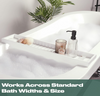 OHS Bath Trays for Across The Bath, Home Spa Bath Caddy Bamboo Bath Tray 8-4-560