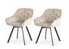 Keaton Swivel Dining Chairs beige 40-3-10