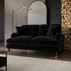 Black Velvet 2 Seater Sofa - Payton SOF109