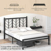 King Size Heavy-Duty Metal Frame Modern Bed Frame w/Under-bed Storage
