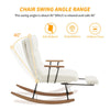 Rocking Chair with Comfortable Footrest and Adjustable Recliner for Living Room