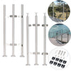 Stainless Steel Balustrade Post End/Mid/Corner Glass Bracket Holder Clamp Pole