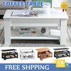 Wooden Coffee Table With Storage Lift Top Up Drawer Shelf Living Room Furniture
