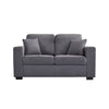 Luxury 2, 3 Seater Linen Fabric Couch Sofa Armchair with 2 Pillows Living Room