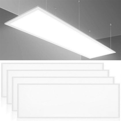 4PCS 2x4 FT 72W Efficient LED Panel Light Ceiling Down Ultra-thin Fixture 6000K