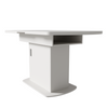 Extendable Oval Dining Table 110/130cm with Storage Compartments, Space-Saving