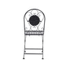 Mosaic Bistro Set Outdoor Patio Garden Furniture Dining Set Table Folding Chairs