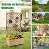 Vertical Indoor & Outdoor Plant Container Raised Garden Bed-Natural