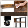 3-Tier Bookshelf Industrial Corner Bookcase Floor Storage Shelf Display Rack