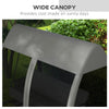 Garden Swing Chair Patio Hammock Outdoor 3Seater Bench Canopy Lounger Sun Shade