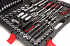Professional 216PCS Ratchet Spanner Socket Set 1/2" 1/4" 3/8" Tool Kit with Case