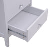 White Chest of Drawers Storage Unit Bedroom Office Organiser with Diamond Handle